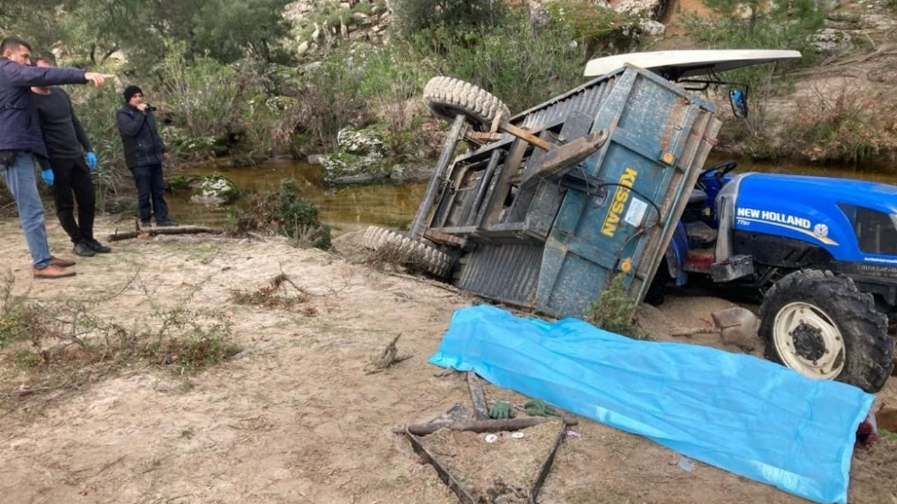 Aydın'da traktörün römorkundan düşen kişi yaşamını yitirdi