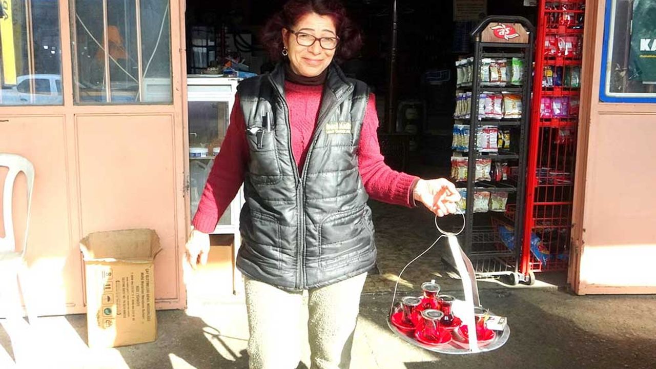 Muğla Sanayi Sitesi'nin kadın çaycısı ön yargıları yıktı