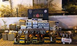 Evini sigara üretim fabrikasına çevirmiş