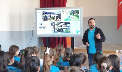 Datça'da ilkokul öğrencileri deniz kaplumbağaları hakkında bilgilendirildi