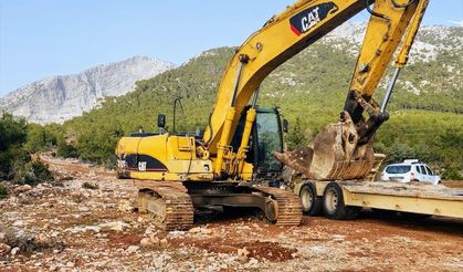 Menteşe orman yolunda çalışmalar başladı