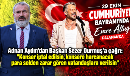 Dalaman’da sel sonrası konser tartışması