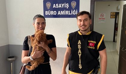 Tatildeki turistin kayıp köpeğini polis buldu