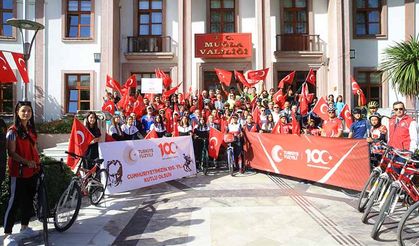 Muğla'da "100. Yıl Bisiklet Turu" düzenlendi