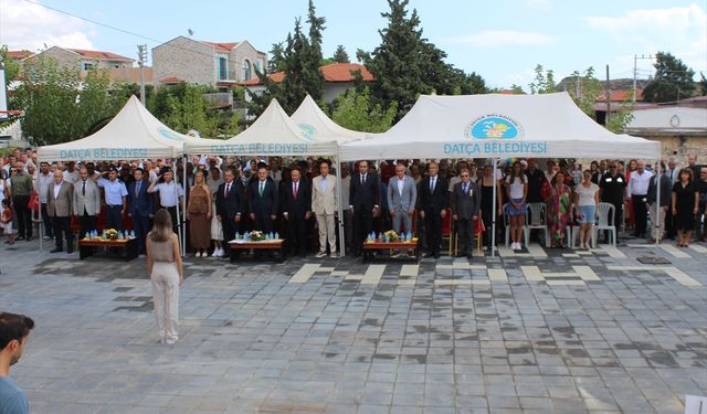 Datça'da Laçin İlkokulu düzenlenen törenle açıldı