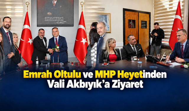 Emrah Oltulu ve MHP Heyetinden Vali Akbıyık’a Ziyaret