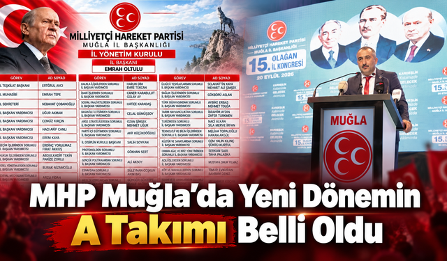 MHP Muğla’da Yeni Dönemin A Takımı Belli Oldu