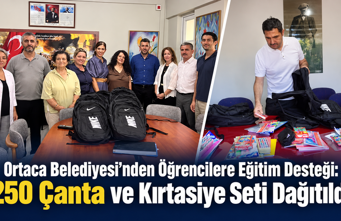 250 Çanta ve Kırtasiye Seti Dağıtıldı