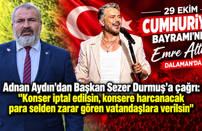 Dalaman’da sel sonrası konser tartışması
