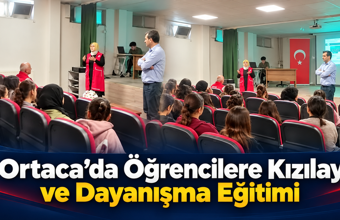 Ortaca’da Öğrencilere Kızılay ve Dayanışma Eğitimi