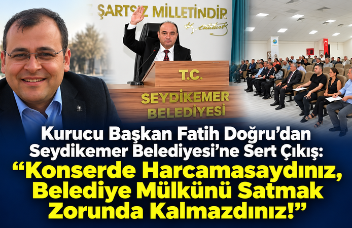 "Konserde harcamasaydınız satmak zorunda kalmazdınız"