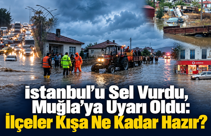 İstanbul’u Sel Vurdu, Muğla’ya Uyarı Oldu