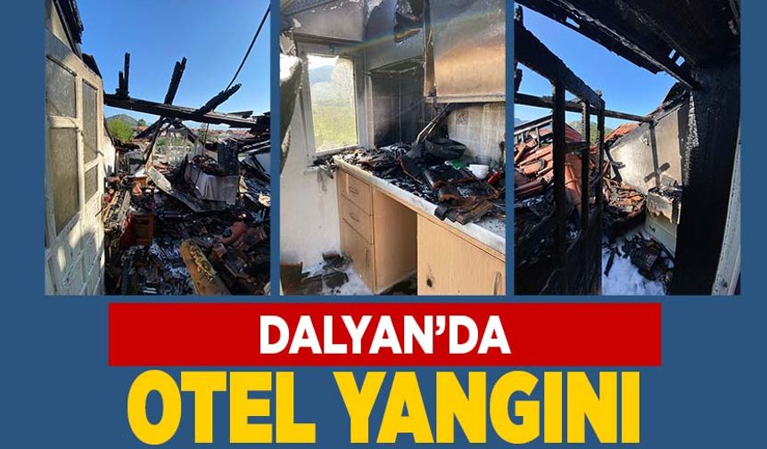 Dalyan’da otel yangını