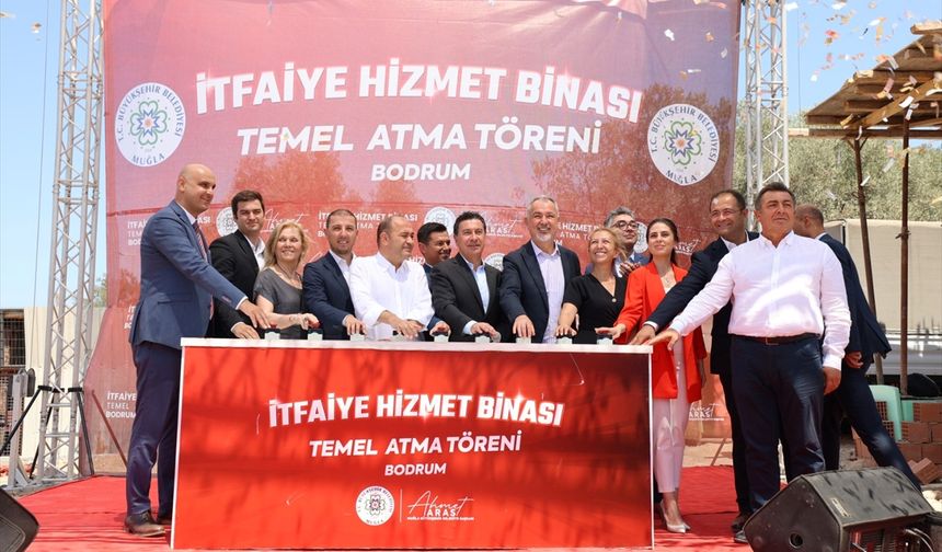 Bodrum'da itfaiye hizmet binasının temeli atıldı