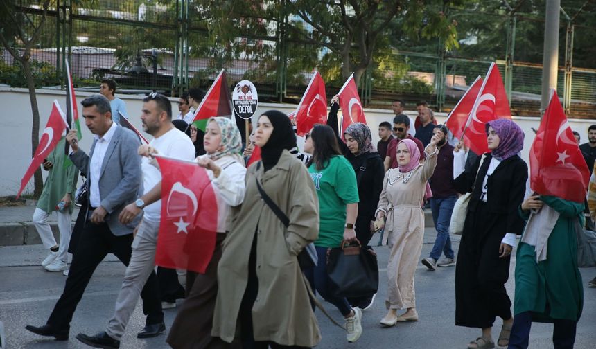 Muğla'da "Direnişe Selam, Siyonizme Lanet" yürüyüşü yapıldı