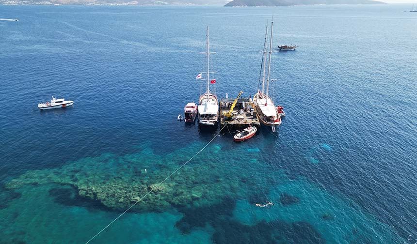 Bodrum'da Blue Exile Art Project Sualtı Parkı'nın 2. etabı açıldı