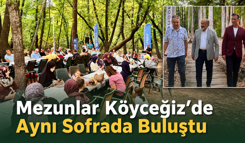 Mezunlar Köyceğiz’de aynı sofrada buluştu