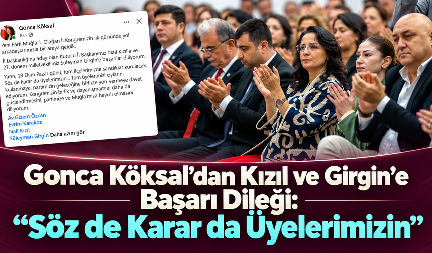 Gonca Köksal’dan Kızıl ve Girgin’e Başarı Dileği