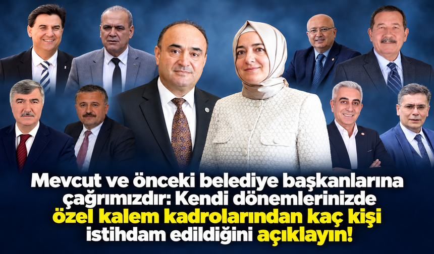 MUĞLA’NIN TÜM BELEDİYELERİNE ÇAĞRIMIZDIR