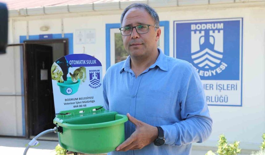 Sokak hayvanları için otomatik suluk