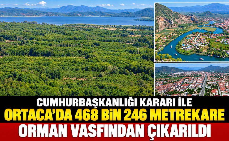 Ortaca’da 468 bin 246 Metrekare Orman Vasfından Çıkarıldı