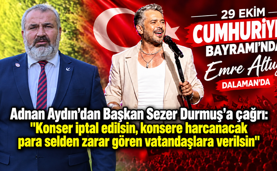 Dalaman’da sel sonrası konser tartışması