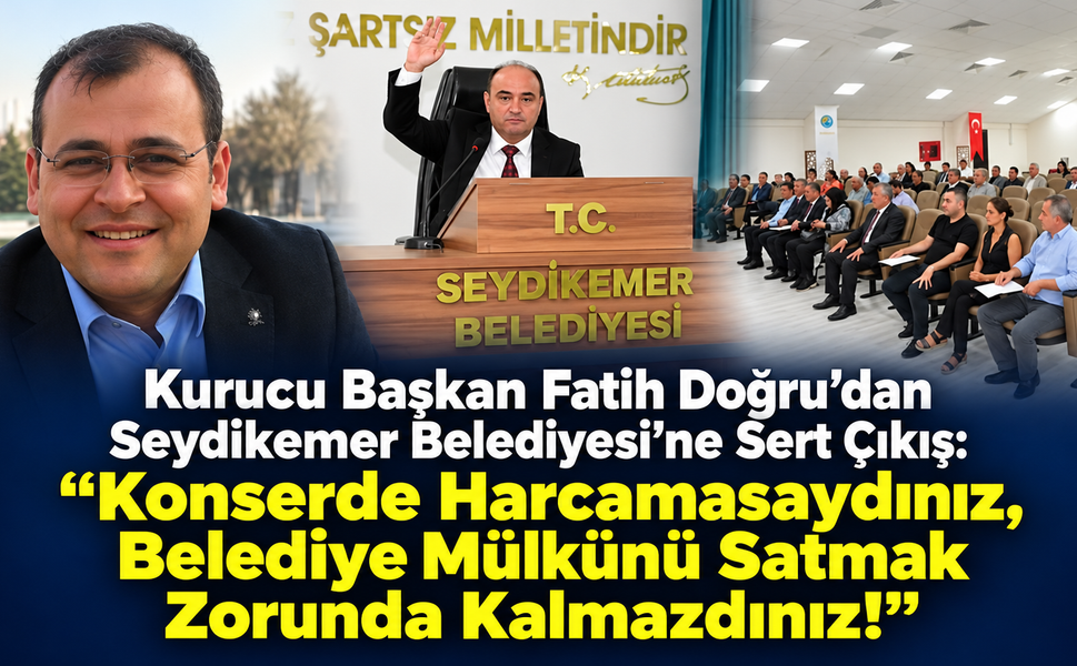 "Konserde harcamasaydınız satmak zorunda kalmazdınız"