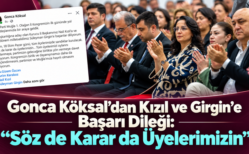Gonca Köksal’dan Kızıl ve Girgin’e Başarı Dileği
