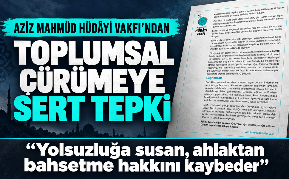 “Yolsuzluğa Susan, Ahlaktan Bahsetme Hakkını Kaybeder”