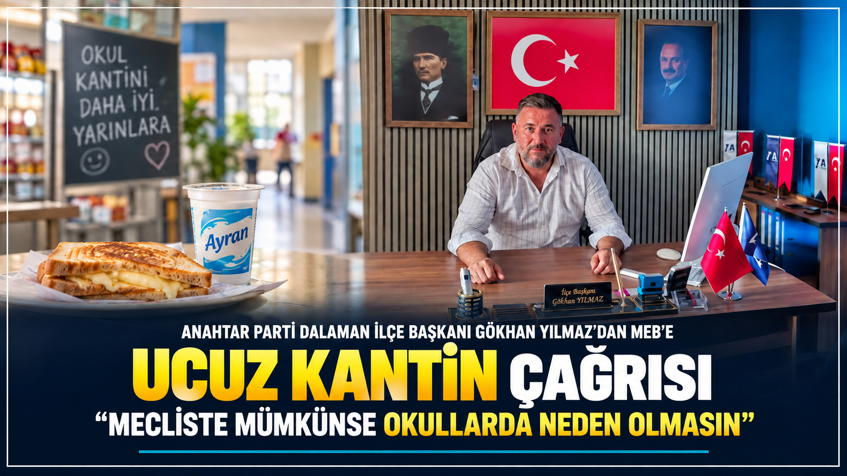 MEB’e “Ucuz Kantin” Çağrısı: Ayran 10, Tost 30 Lira Olsun
