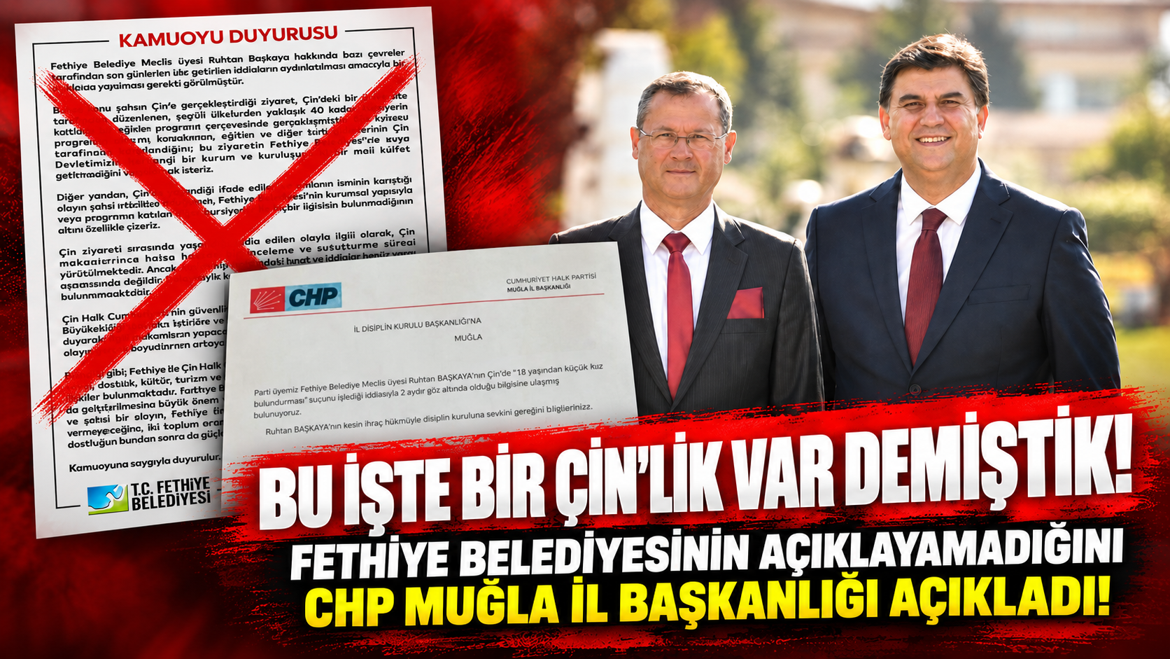 CHP Muğla İl Yönetimi Ruhtan Başkaya'yı İhraç Etti