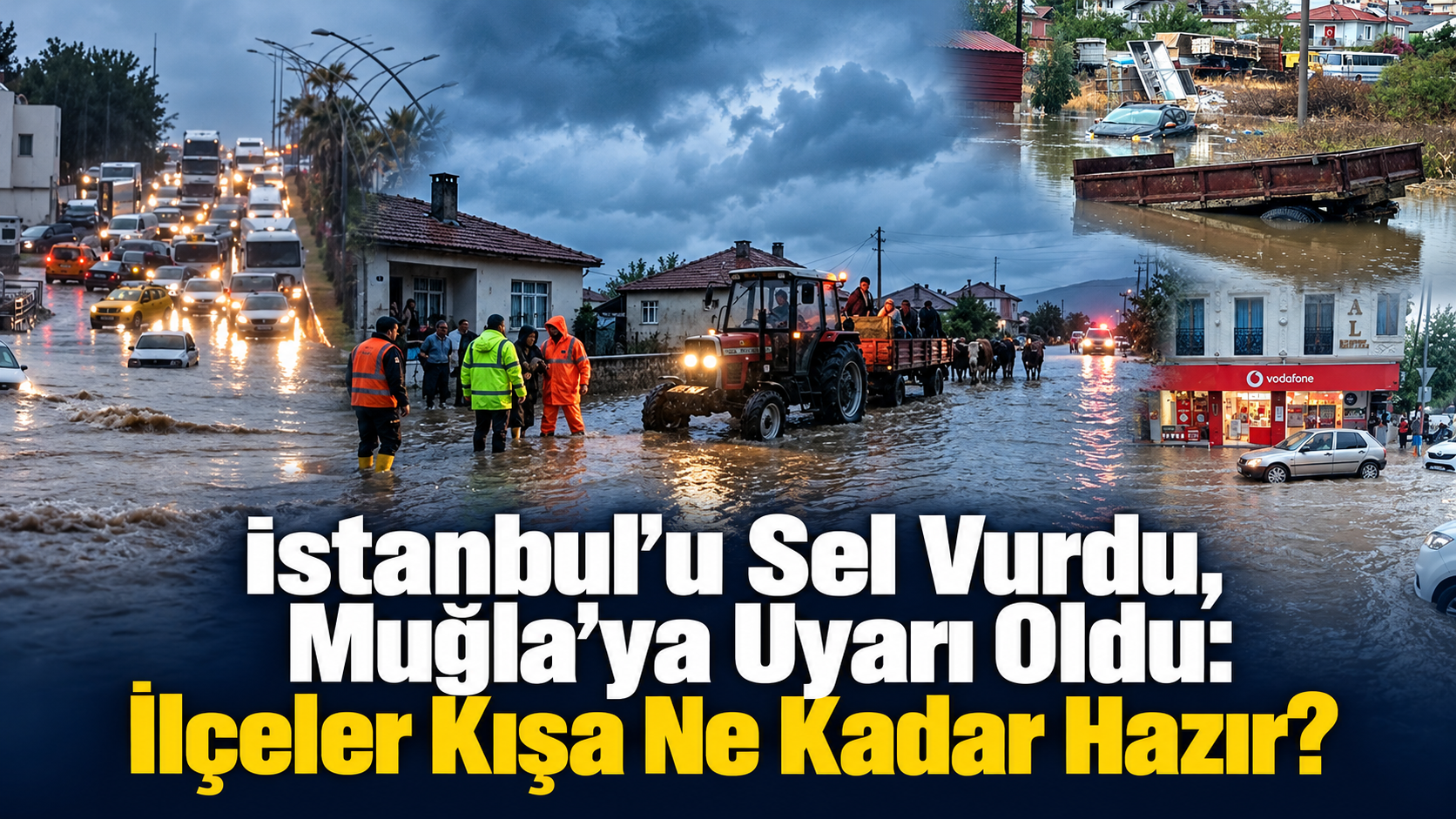 İstanbul’u Sel Vurdu, Muğla’ya Uyarı Oldu
